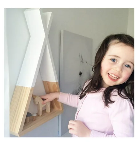 Nordic Kindergarten Holz X Hängende Lagerung Rack Für Kinder Zimmer Dekor Notwendigkeit Montieren selbst Kinderzimmer Decor Baby Aufkleber