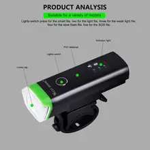 USB Rechargeable Bike Front Light #3
