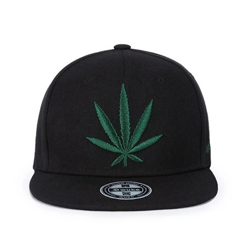 New three-dimensional maple leaf embroidery baseball cap fashion hip-hop snapback caps Outdoor shading leisure hat sunscreen hat