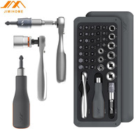 JIMI 41 IN 1 Screwdriver Set S2 Magnetic Bits Ratchet Wrench Screwdrivers Kit DIY Household Repair Tool fr home house appliances