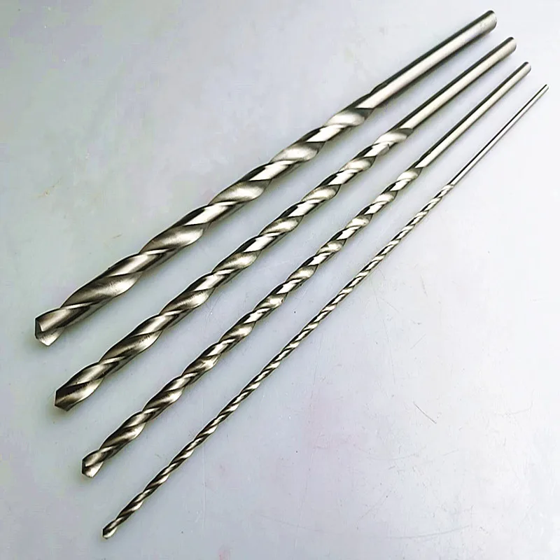 Extended Woodworking Drill Bit Extra Long Drill Pipe High Speed Steel Straight Shank Drill Flower