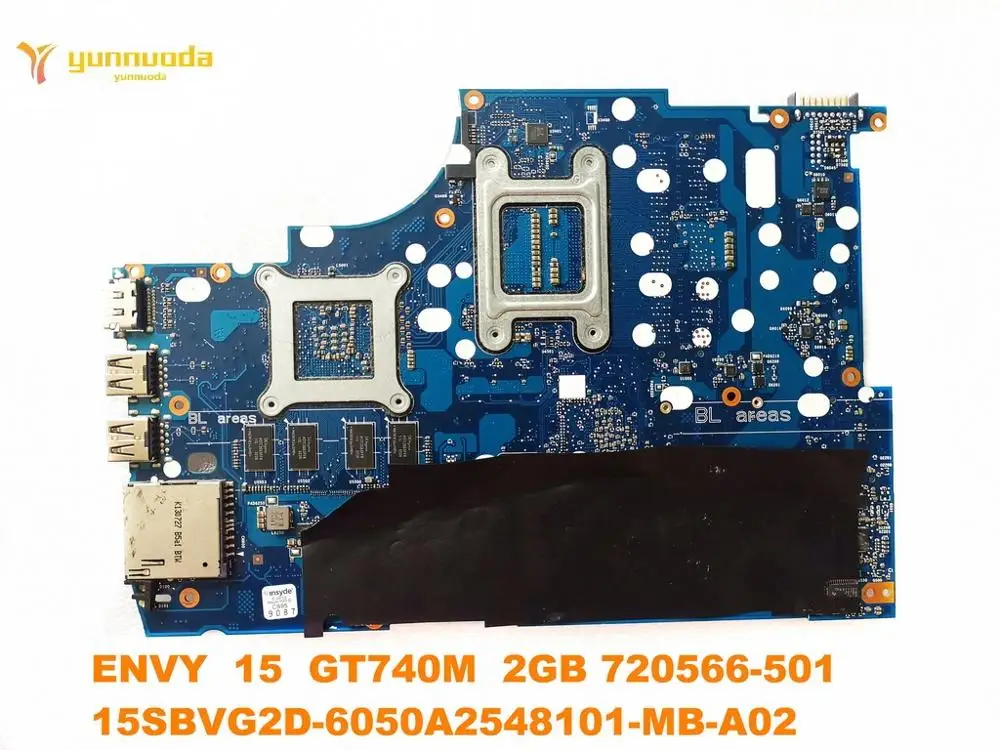 Original for HP ENVY 15 Laptop  motherboard ENVY 15 GT740M 2GB 720566-501 15SBVG2D-6050A2548101-MB-A02 tested good free shipping