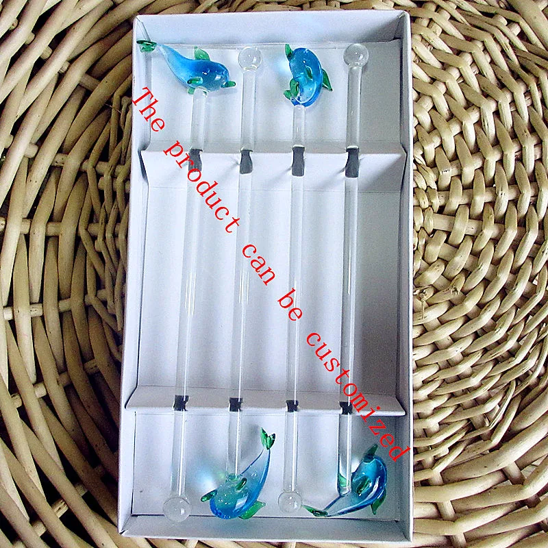 Marine animals Figurines Cocktail Wine Glass Stirring Sticks Mixing Stirrer Picks Stir Rod Drinks Muddlers Bar Swizzle Sticks
