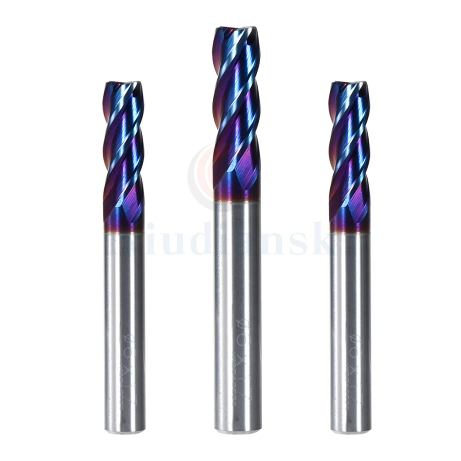 HRC65 4F Round nose cutter Tungsten carbide CNC lathe milling cutter high quality Corner Rounding End Mills Finishing end mills