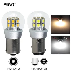 슈퍼 LED 자동차 조명 S25 1156 BA15S 1157 BAY15D P21W Canbus 6 V ~ 12V 3W 자동 브레이크 후진 전구 방향 지시등 DRL 테일 램프 6 V