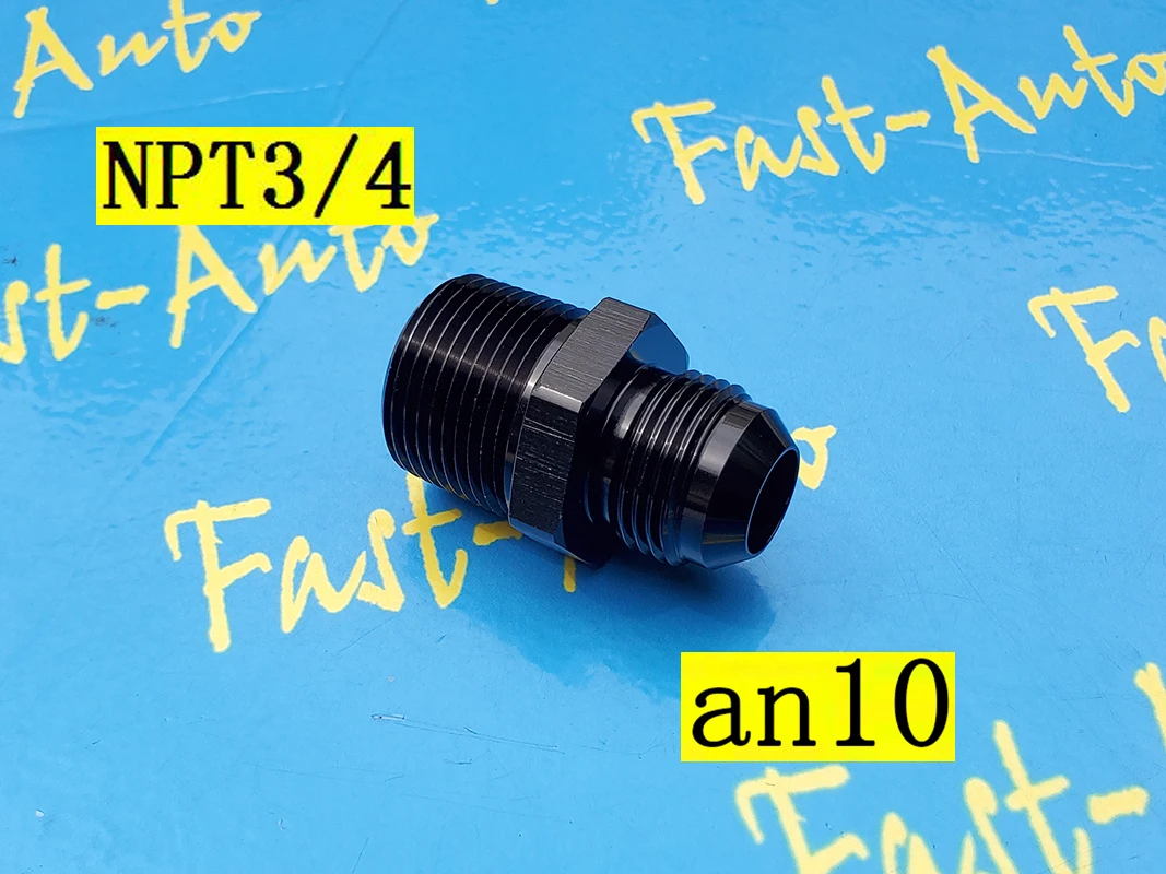 

Male npt3/4 3/4npt npt 3/4 to 10an an10 an 10 male adaptor adapter hose Fitting