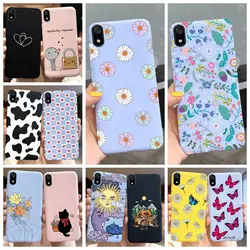 For Xiaomi Redmi Note 7 Case Redmi 7 7A Soft Silicoen Love Heart Flowers Back Cover Phone Case On Redmi 7A Note7 Redmi7 Bumper