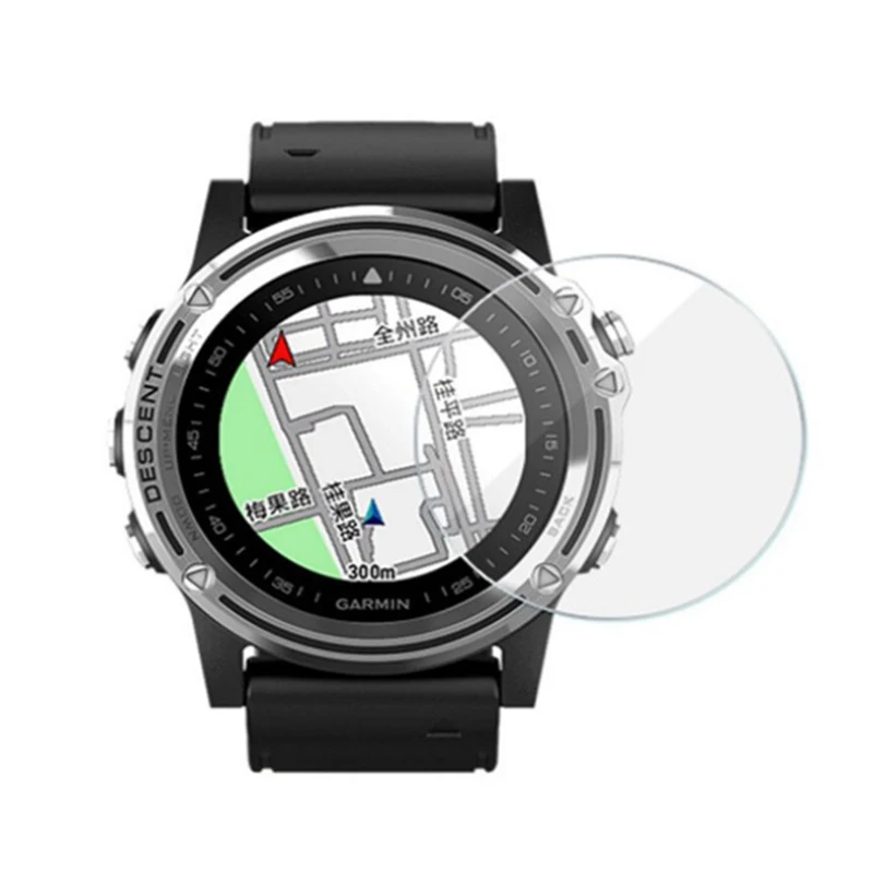 HD واضح الزجاج المقسى ل ساعة ذكية ، المضادة للخدش حامي الشاشة واقية ، الحرس غطاء كامل ، غارمين أصل Mk1 ، 5 قطعة