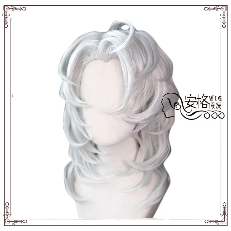 Anime Demon Slayer Kimetsu No Yaiba Spider Ghost Ayaki Rui Cosplay Silver White Synthetic Hair Anime Demon Slayer Props