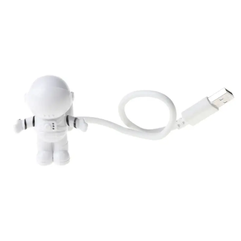 Creative Spaceman Astronaut ยืดหยุ่น LED USB Night Light สำหรับของเล่นเด็กสำหรับโน้ตบุ๊ค PC แล็ปท็อป