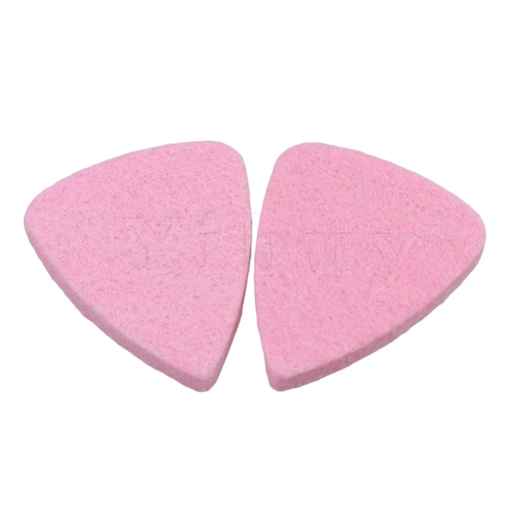 5Pcs Pink  3.8mm Guitar Wool Picks Plectrums for Ukulele & Bass Parts