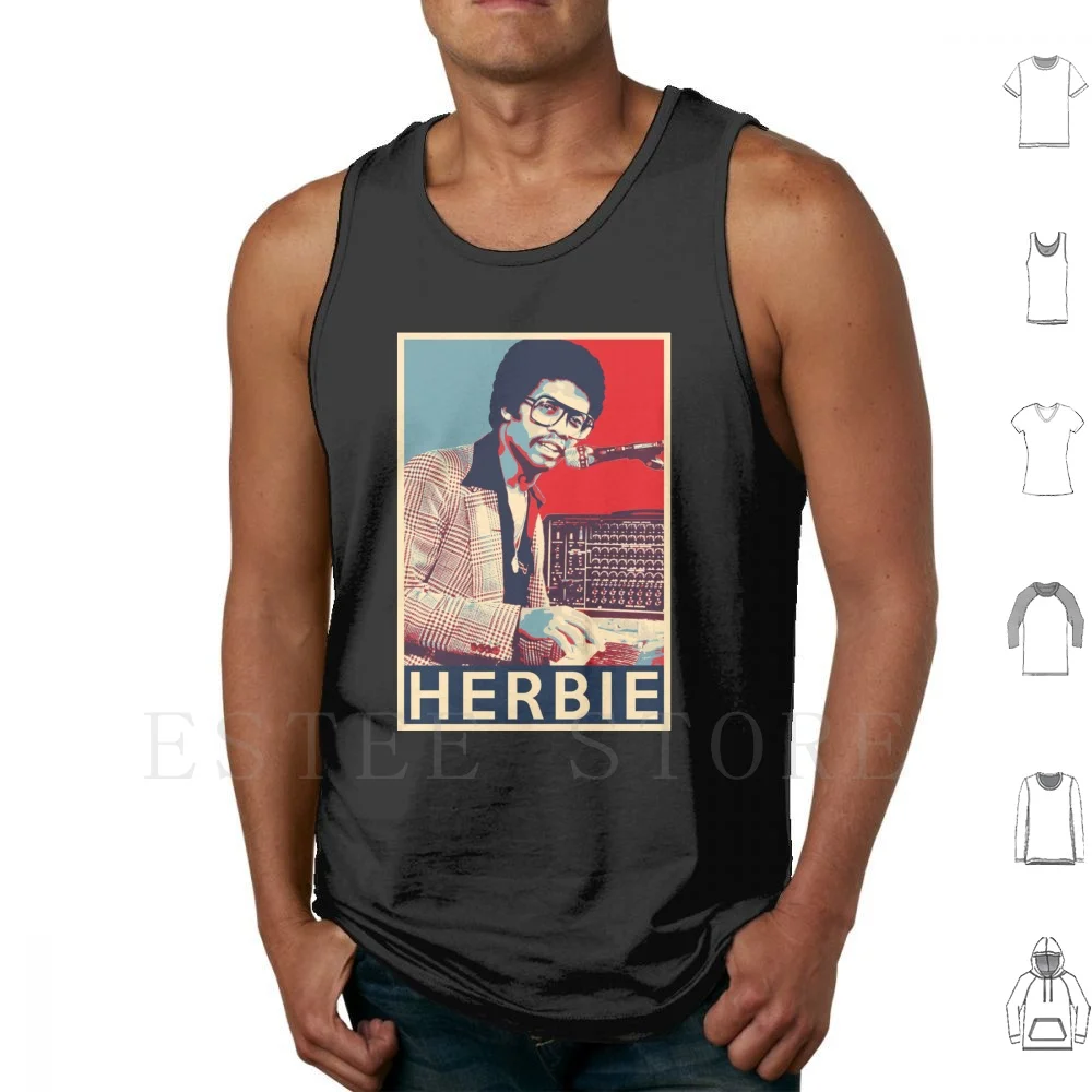 Herbie Hancock Hope Poster-Sizes Of Jazz Musician History Tank Tops Vest Sleeveless Music Jazz Jazz History Greats Of