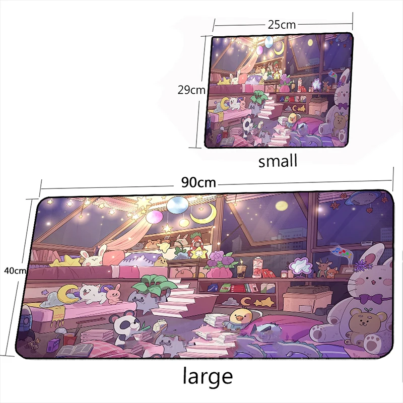 MRGLZY Multi-size Gamer Girls Bedroom XXL Long Mouse Pad Large Pink MousePads Carpet Laptop Gaming Accessories Desk Mat for LOL