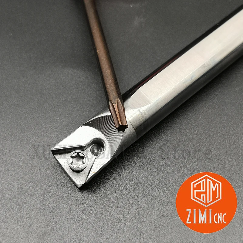Eixo de perfuração antivibração, eixo fino de giro pequeno, extendido, furo interno, cnc, c10k/c12m, stfpr11/09 c10k