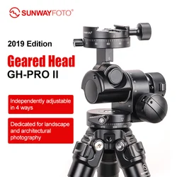 SUNWAYFOTO GH-PRO II 3-Way Tripod Geared Head  for Dslr Camera with  Arca Swiss Plate