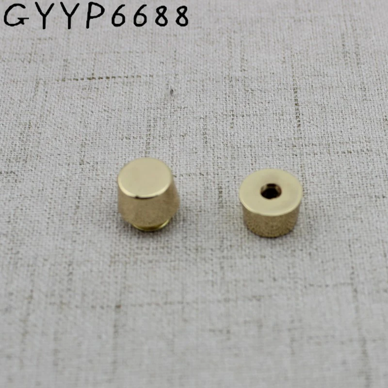 50pcs 10pcs 11mm Copper High quality metal screw type expanding round head rivet studs,bags handbags purse bottom rivet