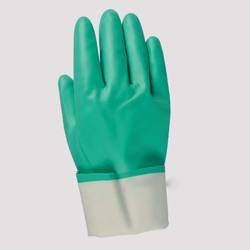 Rubber Beschermende Handschoenen En Lange Anti-Chemische Industriële Latex Handschoenen Zuur-En Alkalibestendige Handschoenen