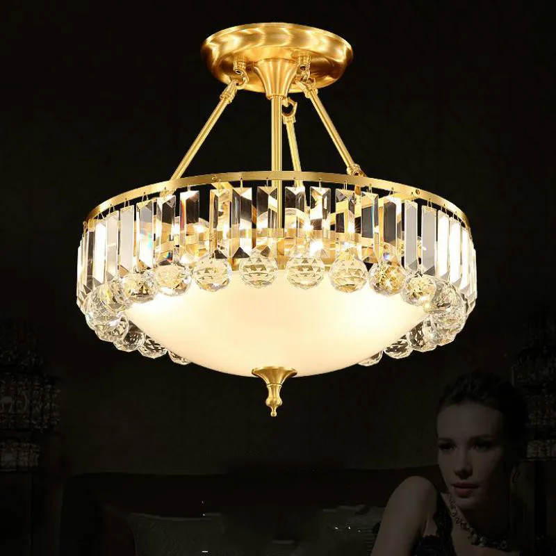 Dressing room Round Led Chandelier chrome/gold Glass Chandelier Lights For Living Room Restaurant Office lighting Hanging Lamp