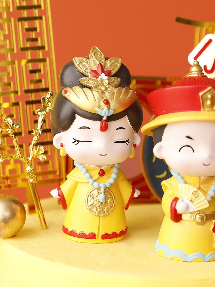 Cake decoration Chinese classical wind queen empress decoration emperor decoration home decoration Love Gifts
