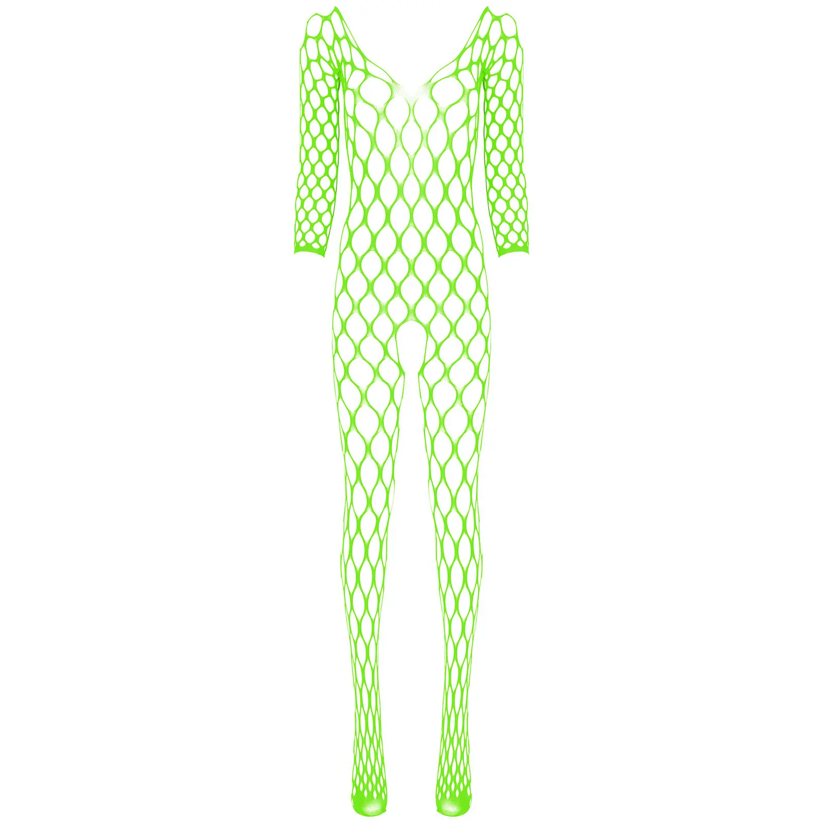 

Women Sexy Lingerie Erotic Teddy Babydoll Underwear Stretchy Fishnet Bodysuit Sex Costumes Crotchless Mesh Sexy Bodystocking