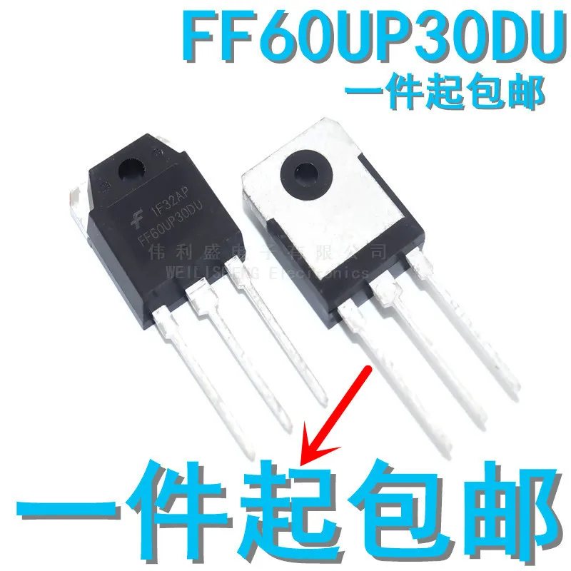 10PCS/LOT New Spot Ff60up30dn F60up30dn Welding Machine Rectifier Tube 60A/300V Quick Recovery