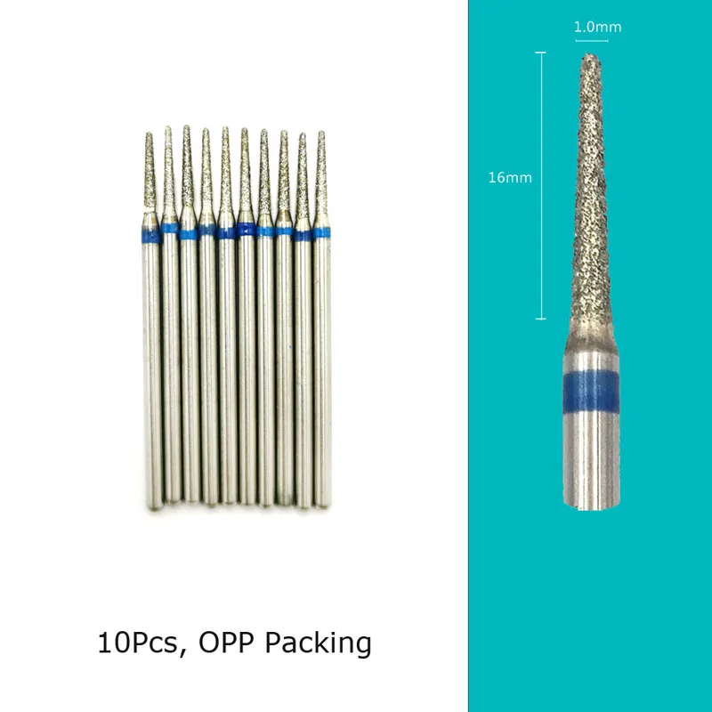HYTOOS 10 teile/satz Nagel Bohrer Bits Diamant Schneider für Maniküre Häutchen Grat Fräser für Pediküre Nägel Zubehör Werkzeuge