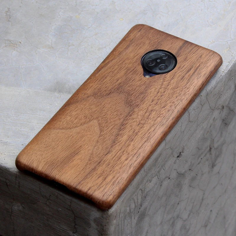 For vivo nex 3  walnut Enony Real Wood Rosewood Redwood Apricot MAHOGANY Wooden Back Hard Case Cover