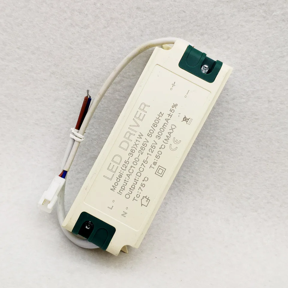 External LED Driver 300mA 3-4W 4-7W 8-12W 12-18W 18-24W 25-36W Box Cover LED Power Supply 85-265V Lighting Transformers For LEDs