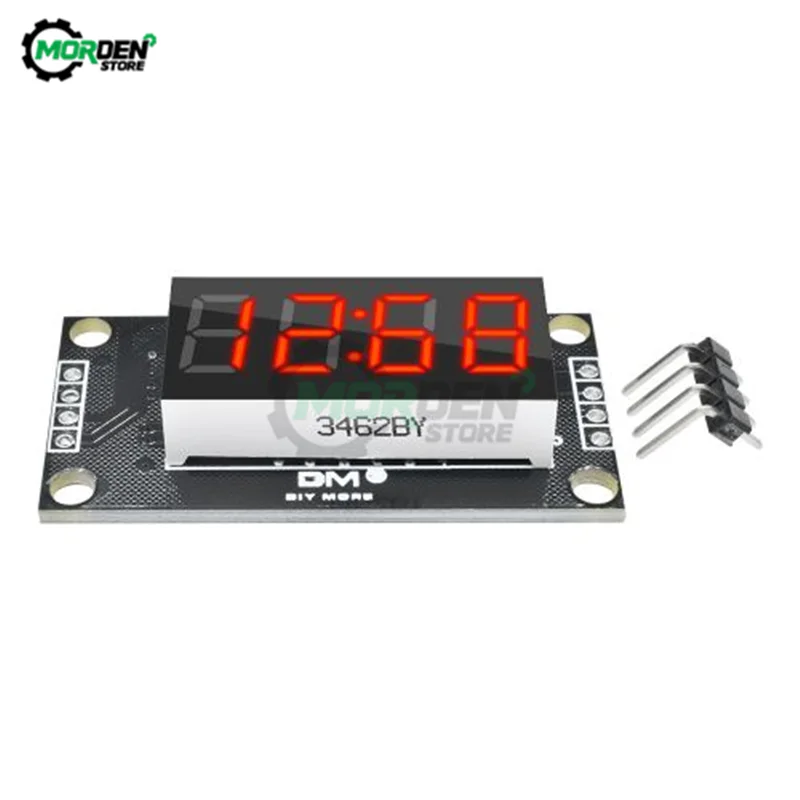 0.36Inch TM1637 4-Digit Digital LED Display Module For Arduino I/O 7 Segment Clock Red Green Blue Tube Serial Driver Board Pack