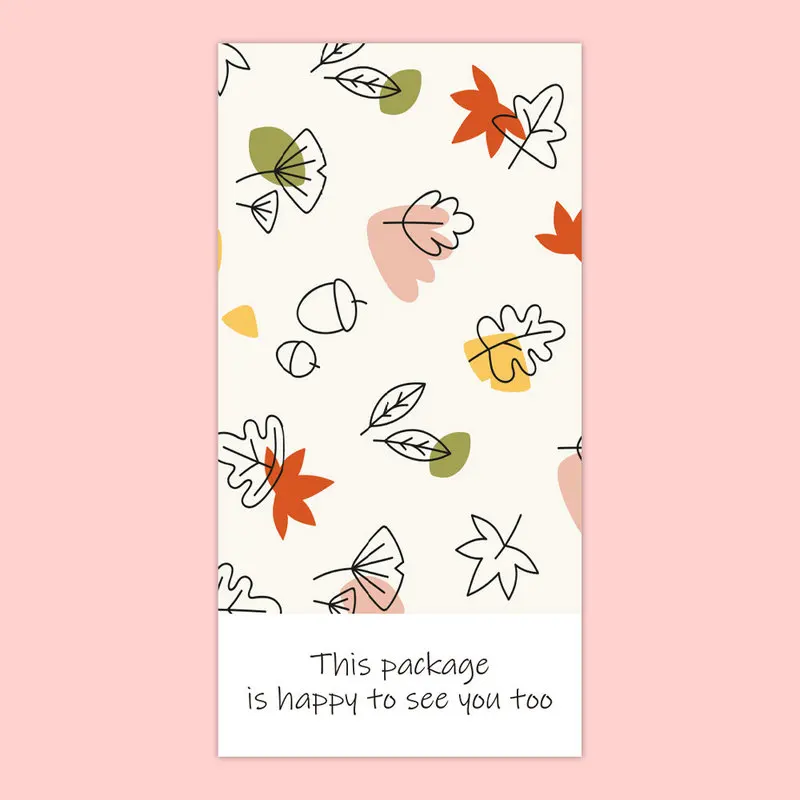 NEW green leaf rectangular Sticker gift box sealed adhesive coated paper label Reward stickers for Kids Encourage