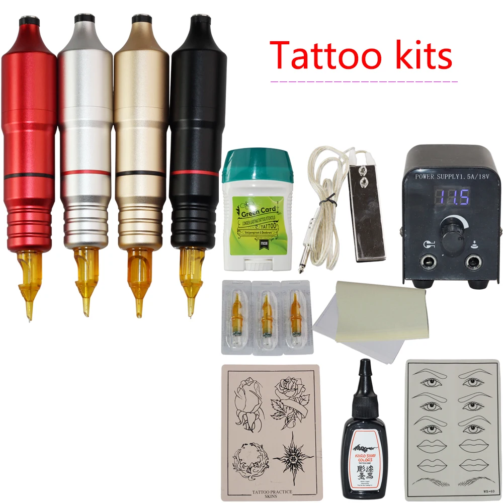 Multiple color options Professional set Rotary Tattoo Machine Pen Motor Eyebrow Lip Eyeliner Permanent Makeup Tattoo Machine Pen