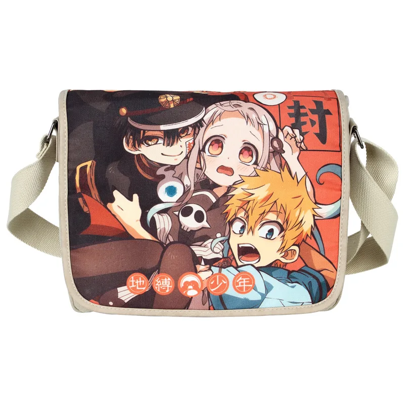 Toilet-Bound Hanako-kun Anime Crossbody Bags for Women Cartoon Shoulder Bag Canvas School Bags Boys Bookbag Kawaii Messenger Bag