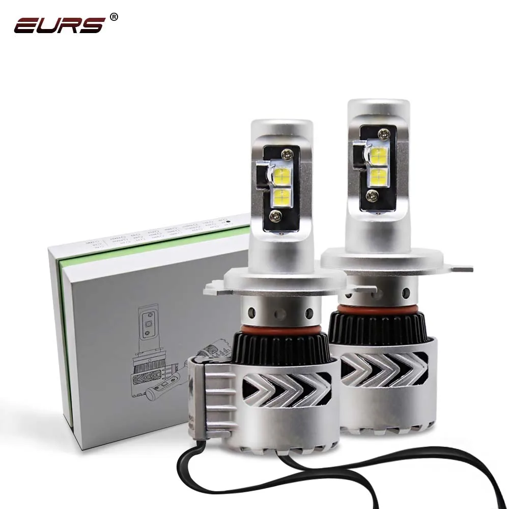 

EURS G8 Car headLights H4 led H7 H11 H8 H9 9005 9006 6500K LED bulbs 12000lm Automobiles Headlamps Conversion Kit Car styling