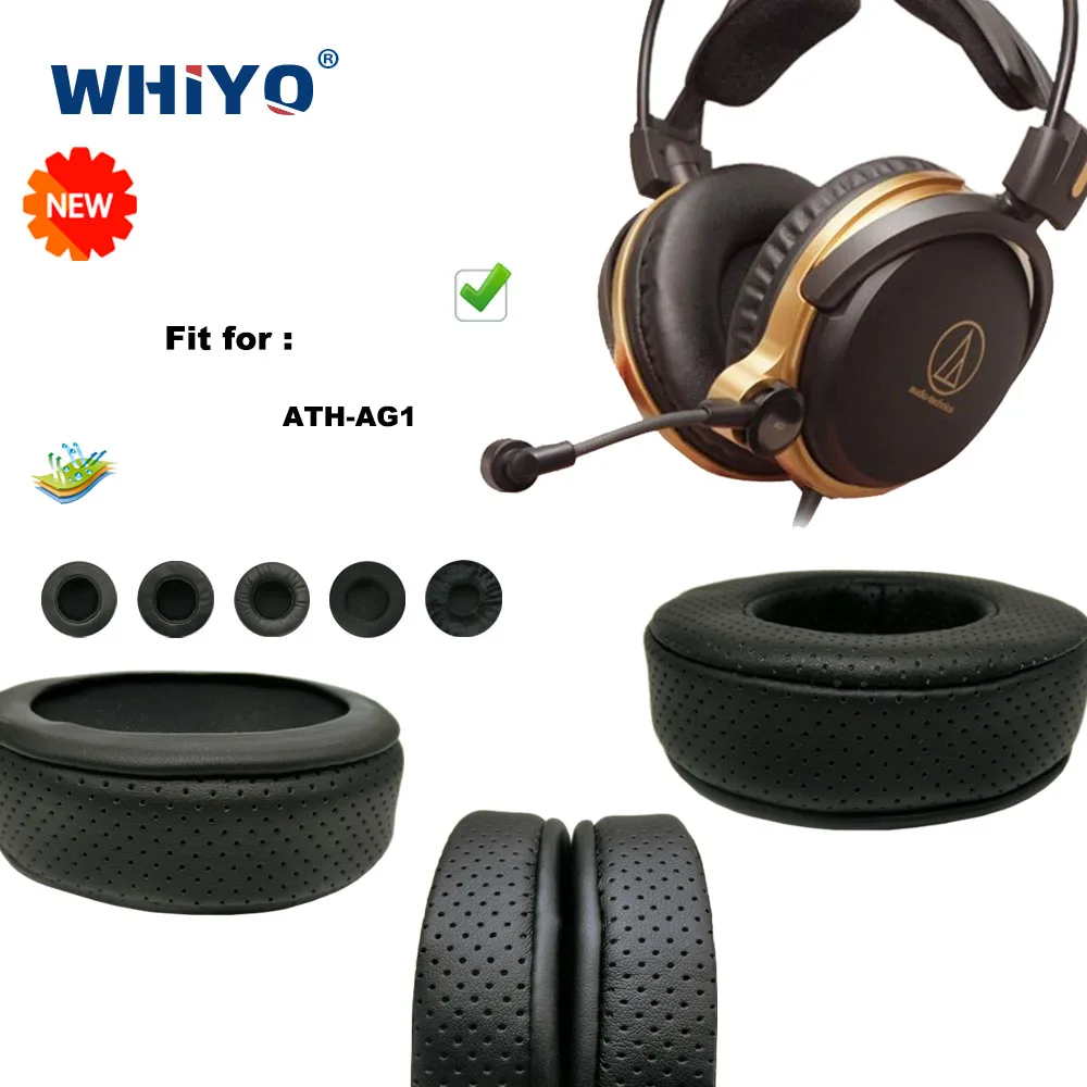 

New upgrade Replacement Ear Pads for ATH-AG1 Headset Parts Leather Cushion Velvet Earmuff Headset Sleeve