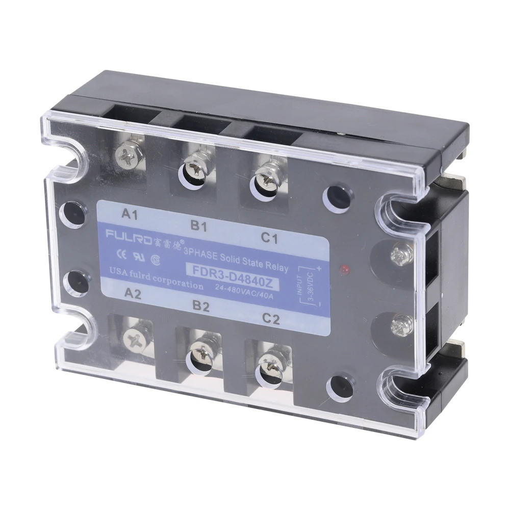 

FDR3-D4840Z Three Phase Solid State Relay AC480V 40A DC Control AC Solid State Relay SSR AC Three DC-AC