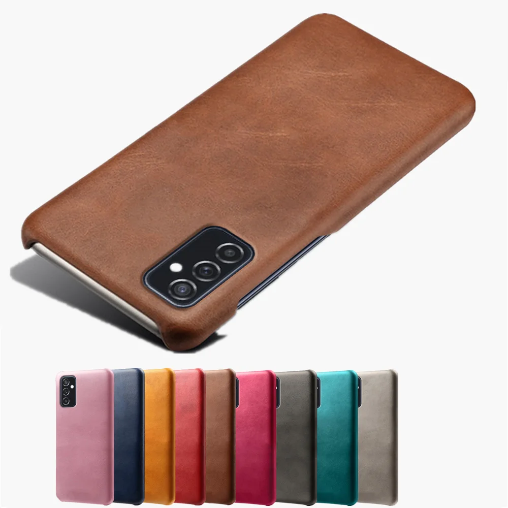 Case M52 5G For Samsung M52 5G M22 F62 F41 F22 F12 Funda Luxury Slim Vegan Leather Case For Galaxy A72 A52 A42 A32 A22 A82 F52