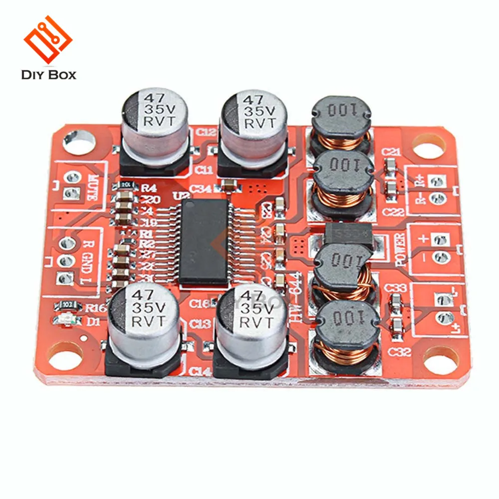 TPA3110 Digital Audio Amplifier Board 15W+15W 2.0 Channel DC 12V Stereo Power AMP Sound System PCB Subwoofer Car Auto Speaker