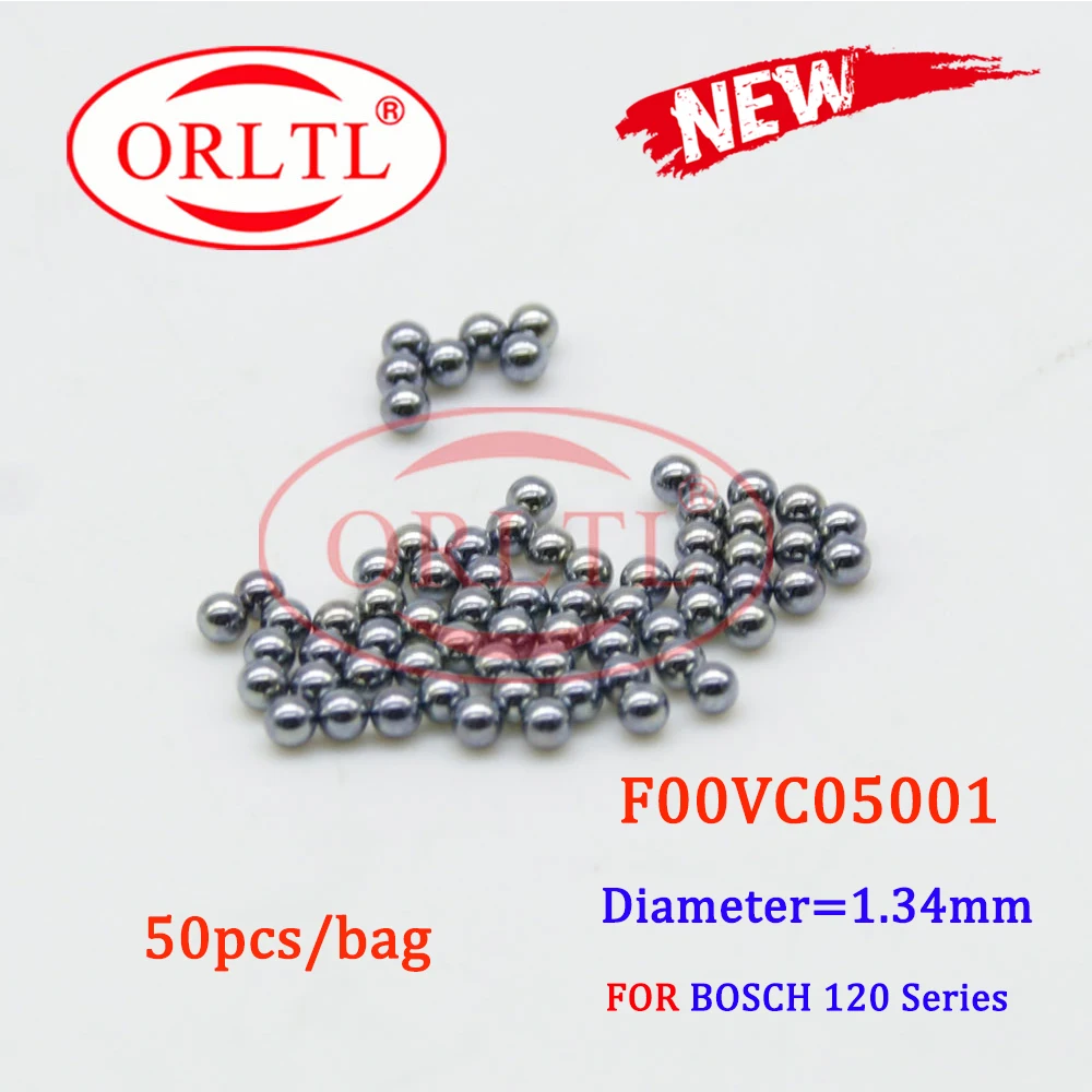 50pcs F 00V C05 001 Diesel High-speed Steel Balls F00VC05001 Common Rail Seal Ball Diameter=1.34mm for 0445120007 0 986 435 508