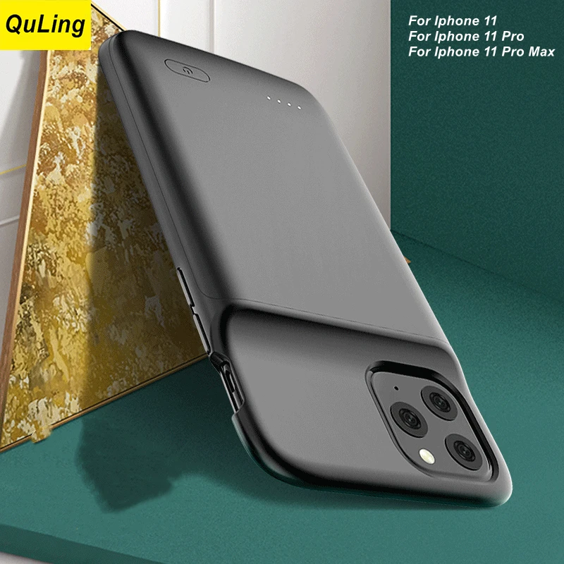 

QuLing для iphone 11 чехол для батареи 11 Pro 11Pro Max чехол для зарядки аккумулятора умный чехол внешний аккумулятор для iphone 11 чехол для батареи