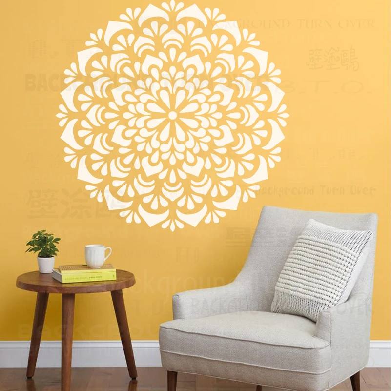 60cm - 100cm Stencil Mandala Extra Large For Painting Big Round Wall Flower Decors Floor Template Walls Templates S158