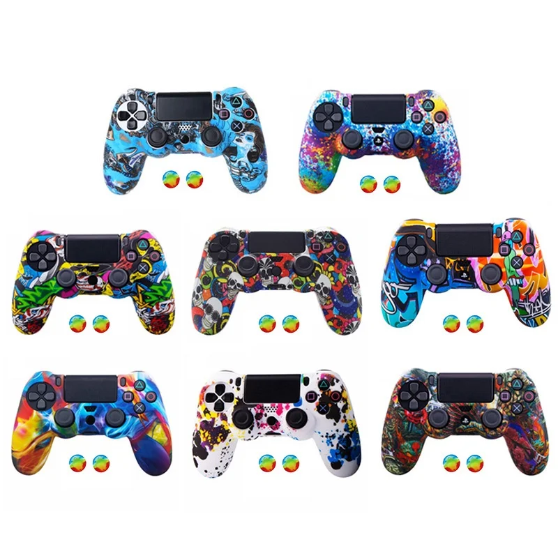 PS5 Camouflage Silicone Controller Skin Cover Case Non-slip Design Hand Holder Grip Shell For PlayStation 5 /Slim/ Pro Gamepad