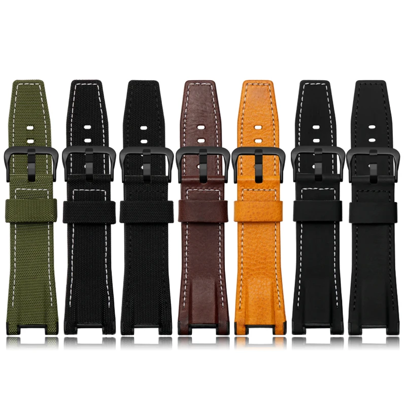 For G-SHOCK series watch MTG-B1000/G1000 GST-S100/W300/410/S110 leather nylon canvas watch strap watchband accessories