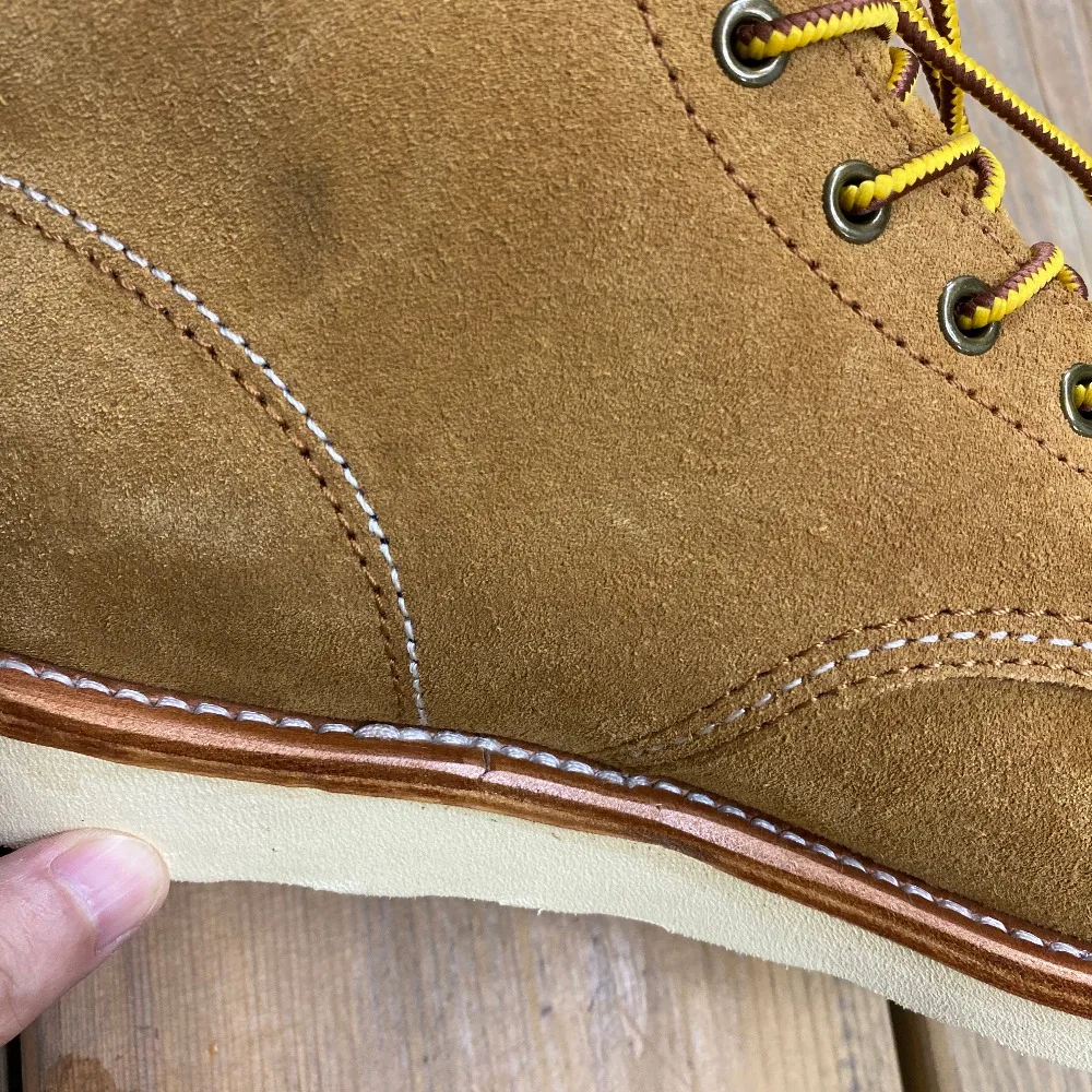 YQF875 Red Tornado Size 35-52 Super Quality Genuine Cowhide Leather Handmade Goodyear Biker Boots Special Colours Custom Made