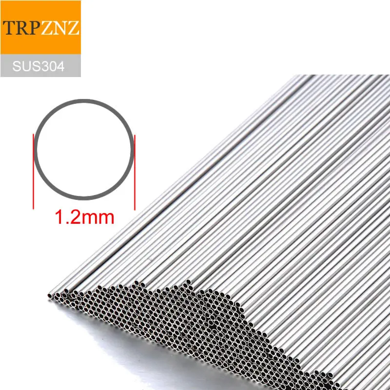 304 stainless steel tube Superfine tube , outer diameter 1.2mm , wall thickness 0.1mm,0.2mm,0.3mm, Micro-diameter SUS304 tube