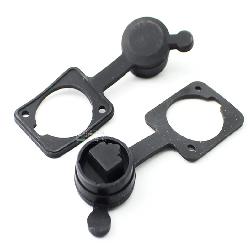 1Pcs RJ45 Network D-type Base Socket Dustproof and Waterproof Plastic Cover with NE8FDP Usage Data LED Large Screen