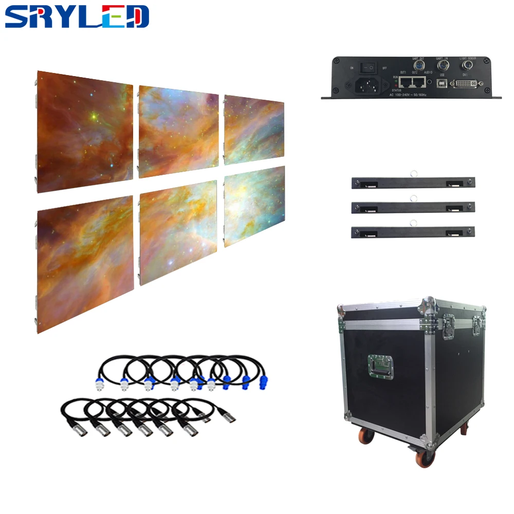 SPYLED LED Display Screen Concert Stage Backdrop Turnkey Complete P6 Outdoor 6 Panel System Package LED Video Wall