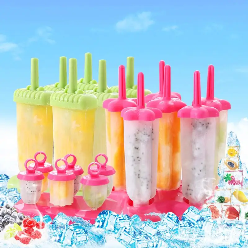 

The new summer creative ice box popsicle molds with cover / frozen ice cream ice cream stick DIY type mold / ice box