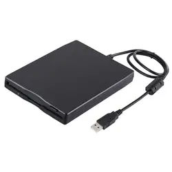 Hannord Portable 3.5inch Mobile USB Floppy Disk Drive 1.44M External Diskette FDD for Laptop Computer PC USB Drive Plug and Play
