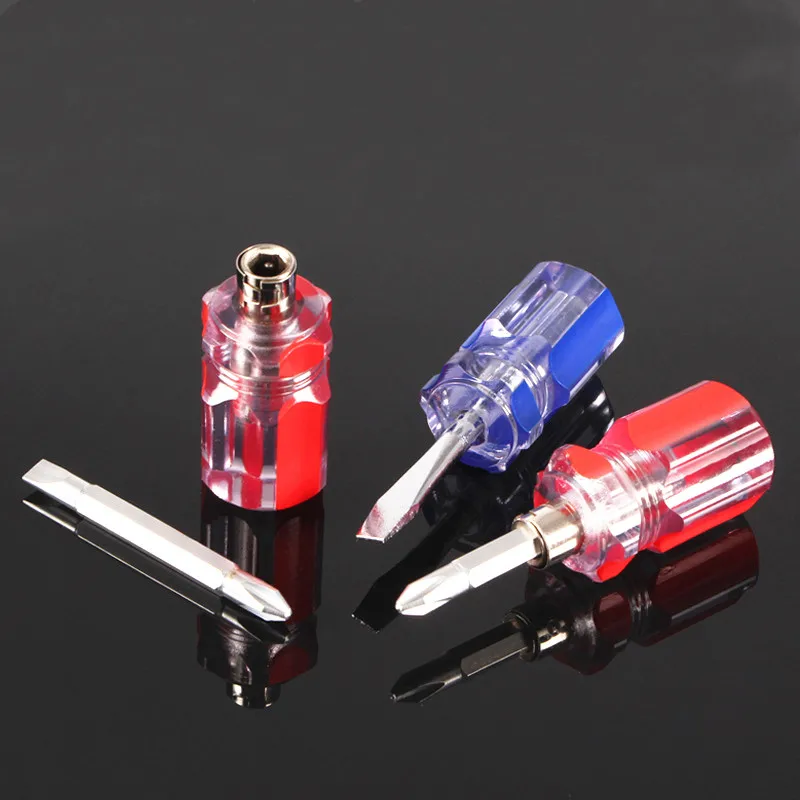 NEW Small Mini Screwdriver Portable Double Telescopic Kit Set Radish Head Screw Driver Car Repair Handle Repair Hand Tools