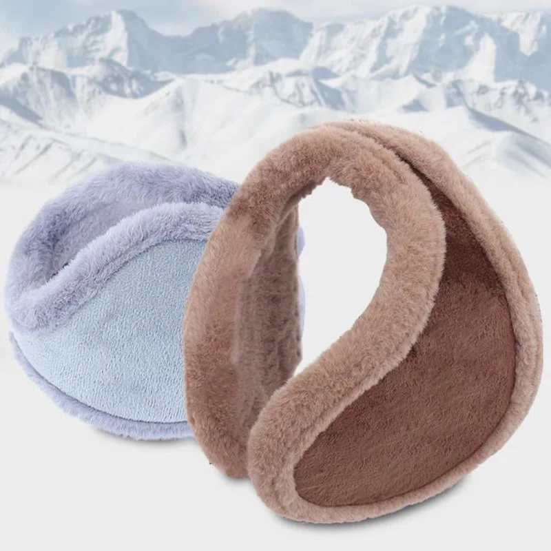 

Winter Thicken Fleece Earmuffs Ear Warmers Men Women Soft Plush Ear Muffs Outdoor Windproof Wear Earmuffs for Sports Daily Wear